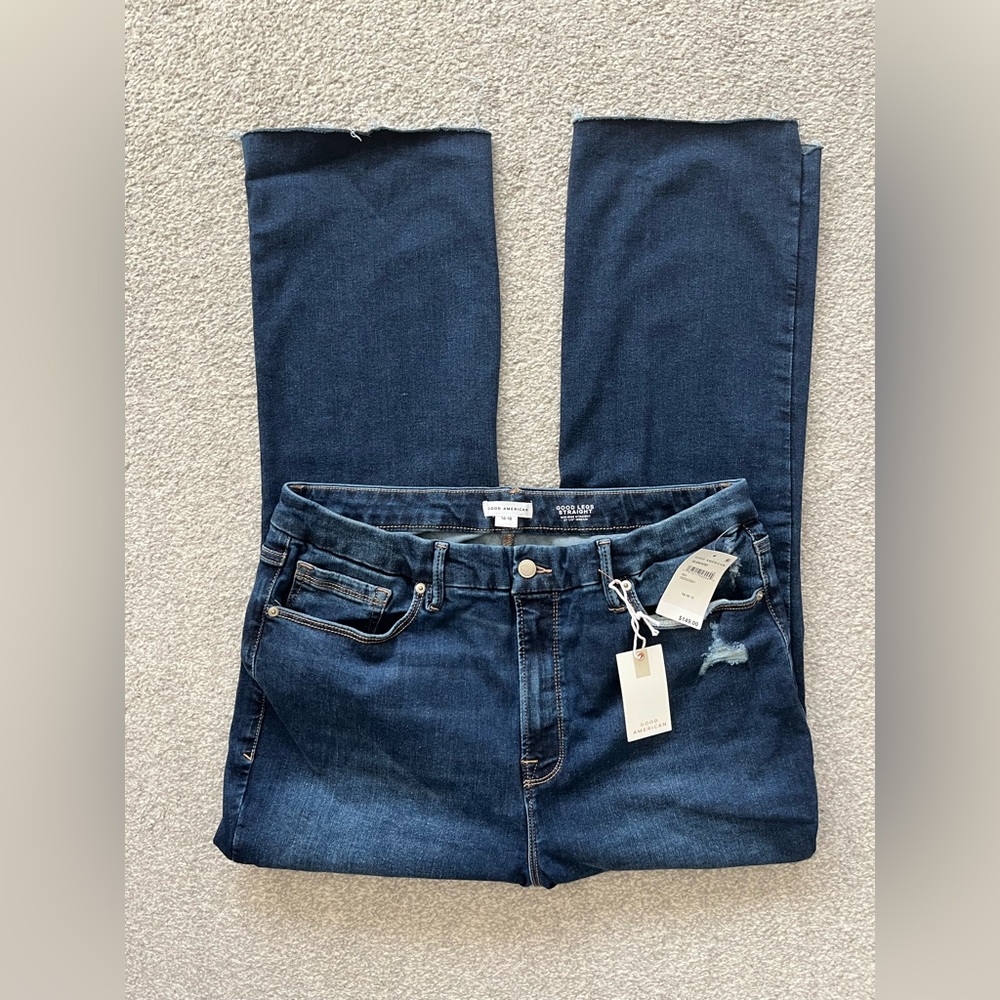 NWT Good American Good Legs Straight Jeans Size 14-18